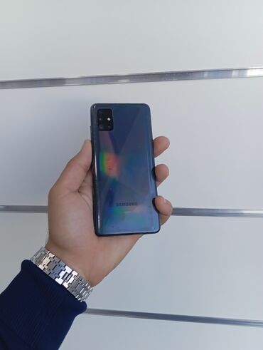 samsung galaxy express: Samsung Galaxy A51, 64 GB, rəng - Boz, Düyməli, Barmaq izi, İki sim kartlı