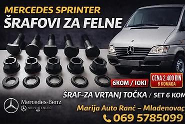 SRAFOVI ZA FELNE SPRINTER SRAF TOCKA ZAVRTANJ TOCKA SET 6KOM | sraf