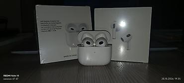 ipone 11: Беспроводные наушники-вкладыши, Apple, AirPods 3, Новый — 1