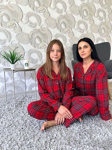 куртки поло: Получили пижамы красные в клетку Family look ✨ •детские с 6 до 13 лет — 2