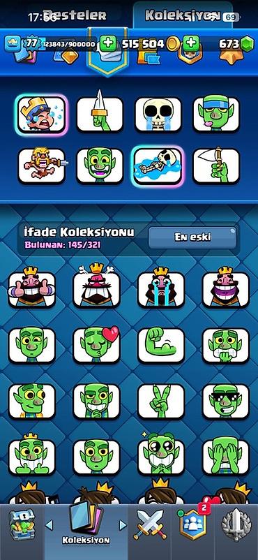 solid 504: Clash Royale oyun hesabı - Kral səviyyəsi: 77 - Qızıl: 515 504 - — 1