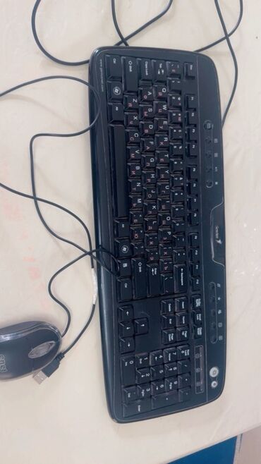 klaviatura notebook: Genius klaviatura və E-Blue siçan (simli, işlək vəziyyətdə) Tam işlək