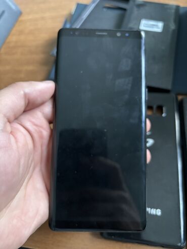 samsunq j7: Samsung Galaxy Note 8, 64 GB, rəng - Qara, Sensor, Barmaq izi, Simsiz şarj