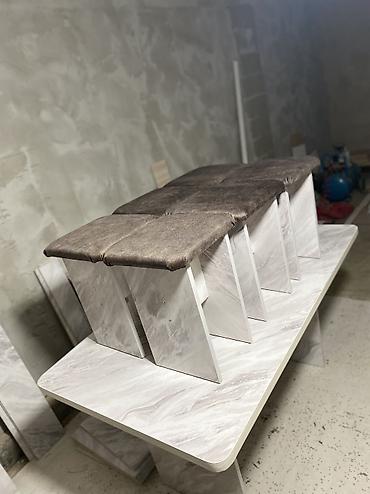 Стулья для кухни: Кухонные столы поакции🔥🔥🔥6999 сом Размер стола ДЛИНА 140 ! ШИРИНА 80! at lalafo.kg — 10 Стулья для кухни: Кухонные столы поакции🔥🔥🔥6999 сом Размер стола ДЛИНА 140 ! ШИРИНА 80! — 10