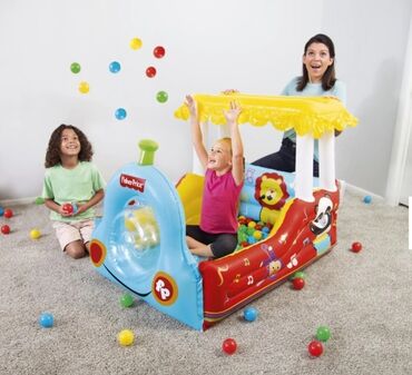Ostale dečije stvari: Cena 4850 din Bestway 93537 Fisher Price Voz sa 25 loptica 132 x 94 x — 1