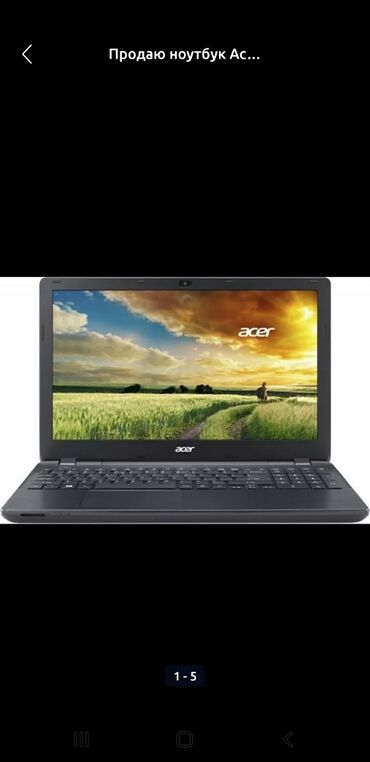 Ноутбуки: Ноутбук, Acer, 8 ГБ ОЗУ, Intel Core i5, 15.6 ", Б/у, Для несложных задач, память SSD