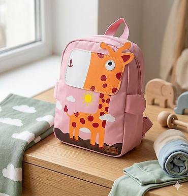 kipling monkey: Детский рюкзак с жирафом - Компактный и лёгкий рюкзачок для дошколят — 1