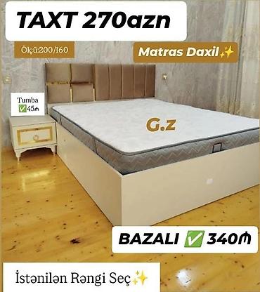 taxt modelleri: *Yeni ✨ _Taxt_ __Çarpayı_ 270Azn* *Bazalı Model 340Azn* 🔹İstehsal — 1