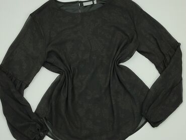 czarne bluzki długi rekaw: Blouse, M (EU 38), condition - Very good