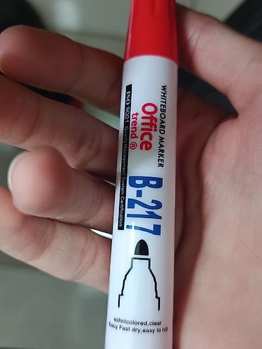 iran peci satisi: Office Trend B-217 Whiteboard Marker – qırmızı rəng - Tip: Lövhə — 1