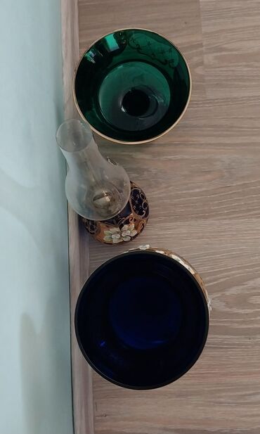 Digər qab-qacaq və mətbəx ləvazimatları: Bagema qablar.az işlenmiş.Guldan,Lanpa,Kanfet qabı 3- bir yerdə 30 — 7