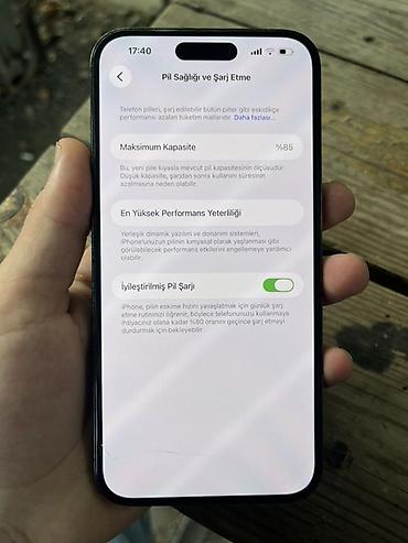 aple 14: IPhone 14 Pro Max, 128 GB, Qara, Qırıq — 4