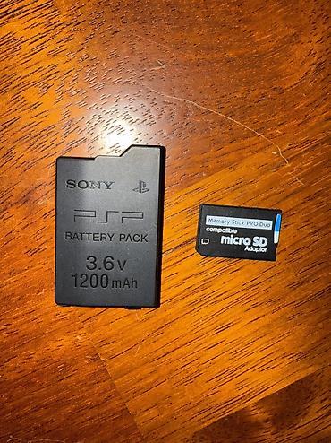 psp 1001: Sony PSP ucun original battareyasi cox az islenib, ve 64 GB yaddaş — 1