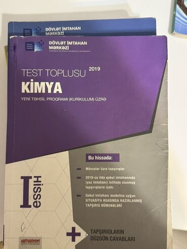 химия банк тестов 1 часть ответы: 2019-cu il buraxılışlı bu kimya test toplusu, yeni təhsil proqramına