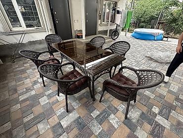 sofa: Комплект садовой мебели, Диван, Ротанг — 3