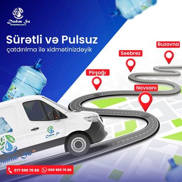 Turşular: Dadım Su şirkəti tərəfindən sürətli və pulsuz çatdırılma xidməti
