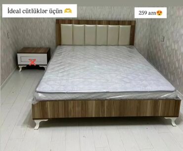 Çarpayılar: Yeni, İkinəfərlik çarpayı, Bazasız, Matras ilə, Siyirməsiz, Azərbaycan — 2