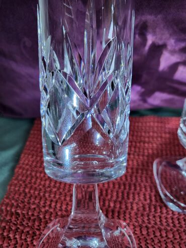 Ostali antikviteti: Case kristal rucni rad za vino Italija 1950g+. Case komada 6 u — 13