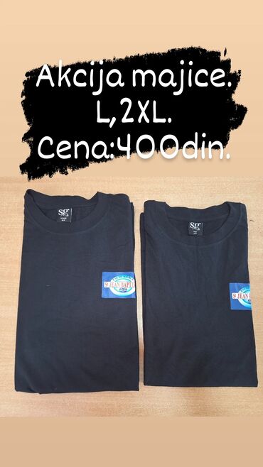 black squad majice: Men's T-shirt L (EU 40), 2XL (EU 44), bоја - Crna
