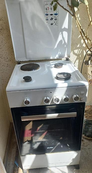 odul soba: Simfer elektrik + qaz kombinə plitə və soba - Üst hissə: 4 gözlü — 1