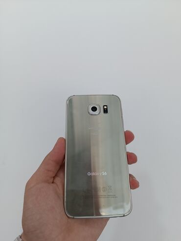 samsung d488: Samsung Galaxy S6, 32 GB, rəng - Qızılı, Düyməli, Barmaq izi