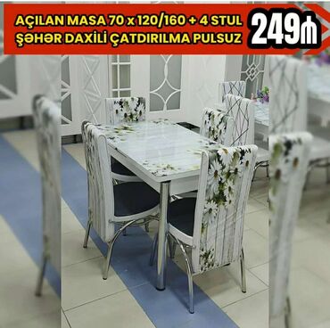 oturacaq divan: Mətbəx üçün, Yeni, Açılan, Dördbucaq masa, 4 stul, Türkiyə