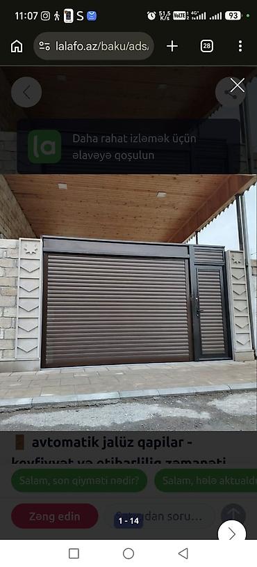 qaraj darvaza: Yeni Qaraj darvazası, Seksional, Avtomatik — 8