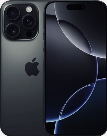 где взять айфон в рассрочку без отказа: IPhone 16 Pro Max, Колдонулган, 256 ГБ, Black Titanium, Коргоочу айнек, Каптама, Кабель, 100 %