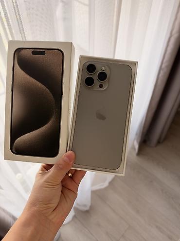 x can s5: IPhone 15 Pro Max, Б/у, 512 ГБ, Natural Titanium, Коробка, 82 % — 1