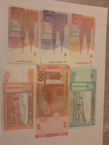 Əskinaslar: 1,2,3,4,5 manat arasi deyisir Kolleksiya üçün müxtəlif ölkələrə aid — 6