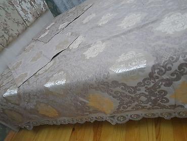 yeni il sufre: Zərif naxışlı süfrə dəsti - Material: sıx toxunmuş parıltılı jakard — 2