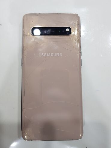 samsung galaxy s10: Samsung Galaxy S10 5G, Б/у, 256 ГБ, цвет - Бежевый, 2 SIM