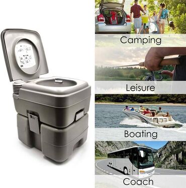 WC šolje i lavaboi: Prenosivi hemijski toalet – kompaktnog dizajna, idealan za kampovanje — 8