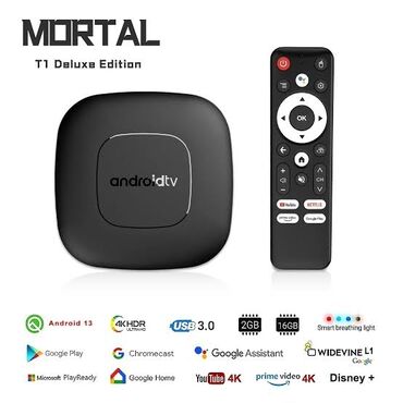 Кабели для аудио и видео: Новый Смарт ТВ приставка TV box 8 ГБ / 128 ГБ, Android, Самовывоз, Платная доставка, Доставка в районы