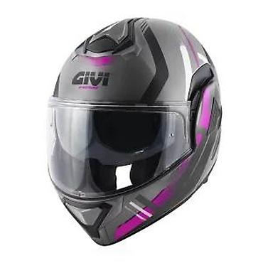 piccolo motor: GIVI integrisana moto kaciga – siva sa ljubičastim akcentima - Tip — 4