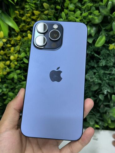 Apple iPhone: IPhone 15 Pro Max, Б/у, 256 ГБ, Blue Titanium, Защитное стекло, Чехол, Кабель, 86 %