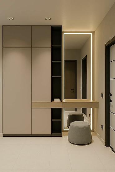 dolab: Düz dolab, Dəhliz üçün, Yataq otağı üçün, Qarderob, Açılan, Korpuslu, 6 qapı — 6