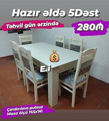 Столы и стулья: Masa desti rəng seçimi var — 1