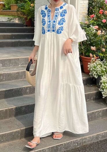 мусульманские платье: Кече көйнөгү, Узун модель, Зыгыр