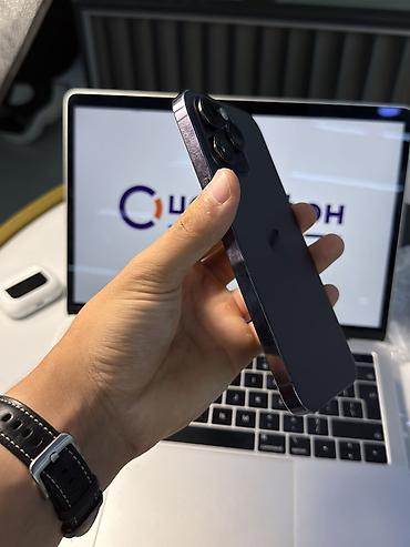 14: IPhone 14 Pro Max, Б/у, 256 ГБ, Deep Purple, Зарядное устройство, Защитное стекло, Чехол, В рассрочку, 83 % — 3