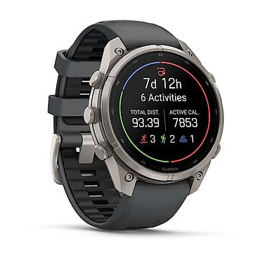 купить гармин навигатор: Fēnix® 9 Pro 47 mm inReach Titanium with Walnut Leather Band (2 — 5