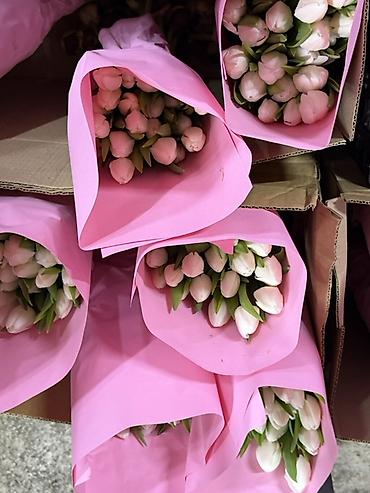 Букеты из живых цветов: Тюльпаны на 8 марта Принимаю корпоративные заказы с оформлением 16 — 8