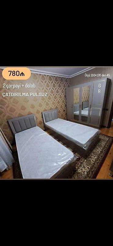 parca dolablar: 2 təknəfərlik çarpayı, Dolab, Yeni — 1