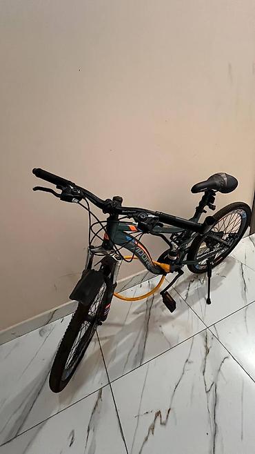 İdman velosipedləri: Uşaq/yeniyetmə dağ velosipedi - Ölçü: 24 düym təkərlər (şinlər enli — 2