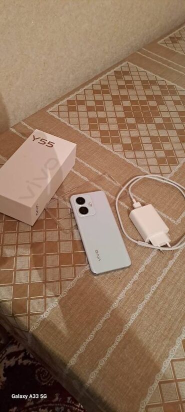 vivo y12s: Vivo Y55 5G, 128 GB, rəng - Ağ