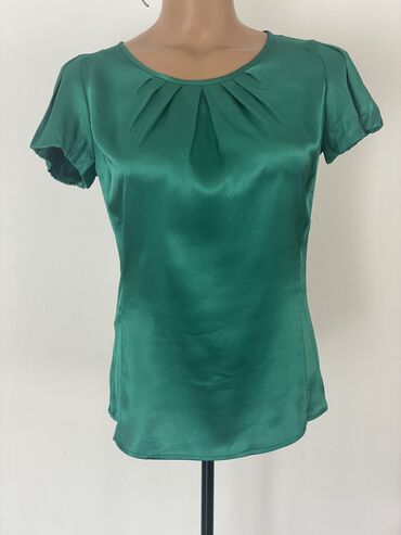 bluze za punije žene: Mango, XS (EU 34), Saten, bоја - Zelena