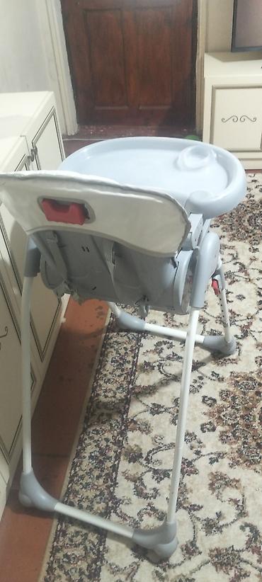 Yemək masaları, oturacaqları: Uşaq yemək stulu – Baby Home - Rəng: boz-ağ - Önündə geniş çıxarılan — 7