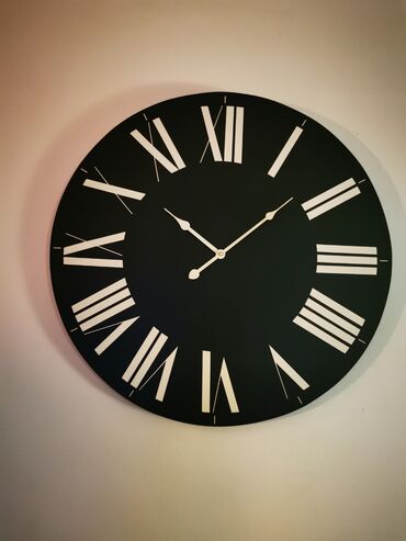 posteljina od satena: Wall clock, color - Black