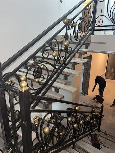 Изготовление перил: Изготовление перил Материал: Кованное железо, Наружные, Бесплатный замер — 23
