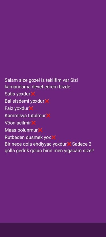 lazer işi: Marketoloq tələb olunur, Onlayn iş, İstənilən yaş, Təcrübəsiz
